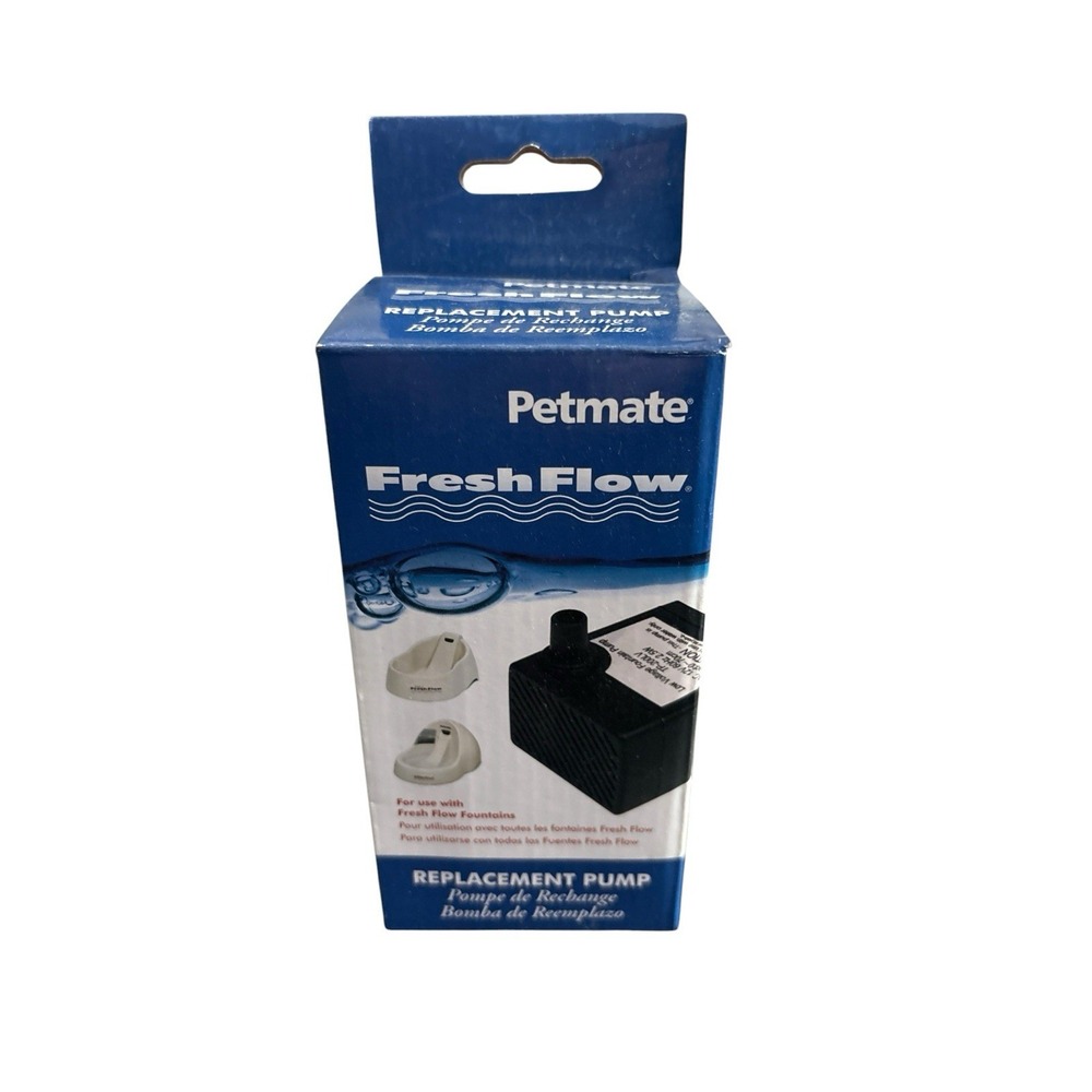 New Petmate Deluxe Fresh Flow Replacement Pump And AC Adapter For Pet Watering